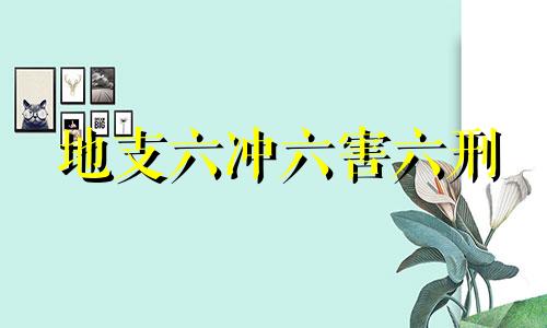 地支六冲六害六刑 地支六冲图